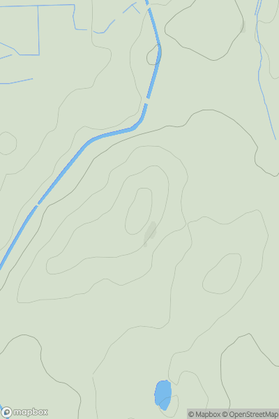 Thumbnail image for Hanging Hill [Lake District S] showing contour plot for surrounding peak